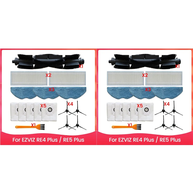 Комплект ABUH-2 для робота-пылесоса EZVIZ RE4 Plus / RE5 Plus: основная и боковые щетки, HEPA-фильтр, салфетка для влажной уборки, мешки для сбора пыли.
Комплект ABUH-2 для робота-пылесоса EZVIZ RE4 Plus / RE5 Plus: основная и боковые щетки, HEPA-фильтр, салфетка для влажной уборки, мешки для сбора пыли.
