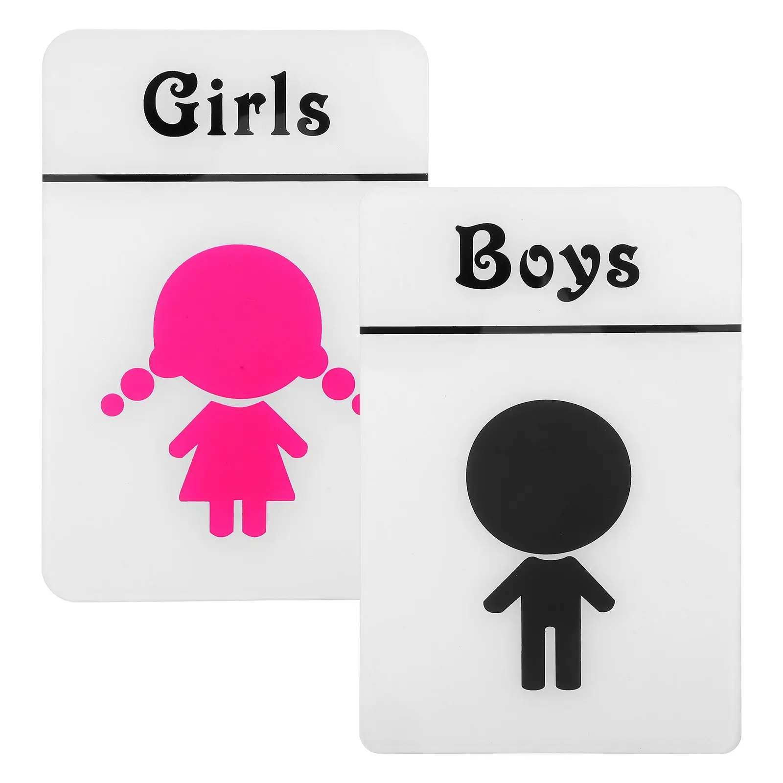 Acrylic Self Adhesive Male Female Signs for Kids Bathroom Kindergarten Daycare Toilet Door Stickers Restroom Decor
Acrylic Self Adhesive Male Female Signs for Kids Bathroom Kindergarten Daycare Toilet Door Stickers Restroom Decor