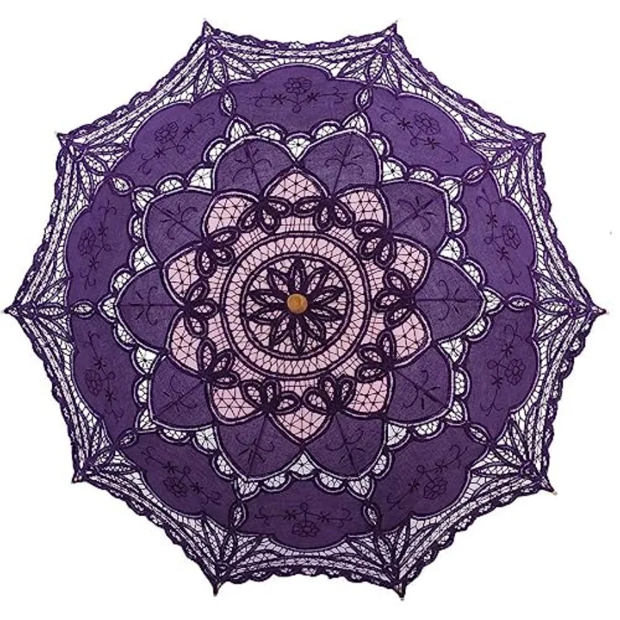 Lace Parasol Umbrella Vintage Wedding Bridal Lace Umbrella for Decoration Photo Tea Party 32 Inch Adult Size
Lace Parasol Umbrella Vintage Wedding Bridal Lace Umbrella for Decoration Photo Tea Party 32 Inch Adult Size