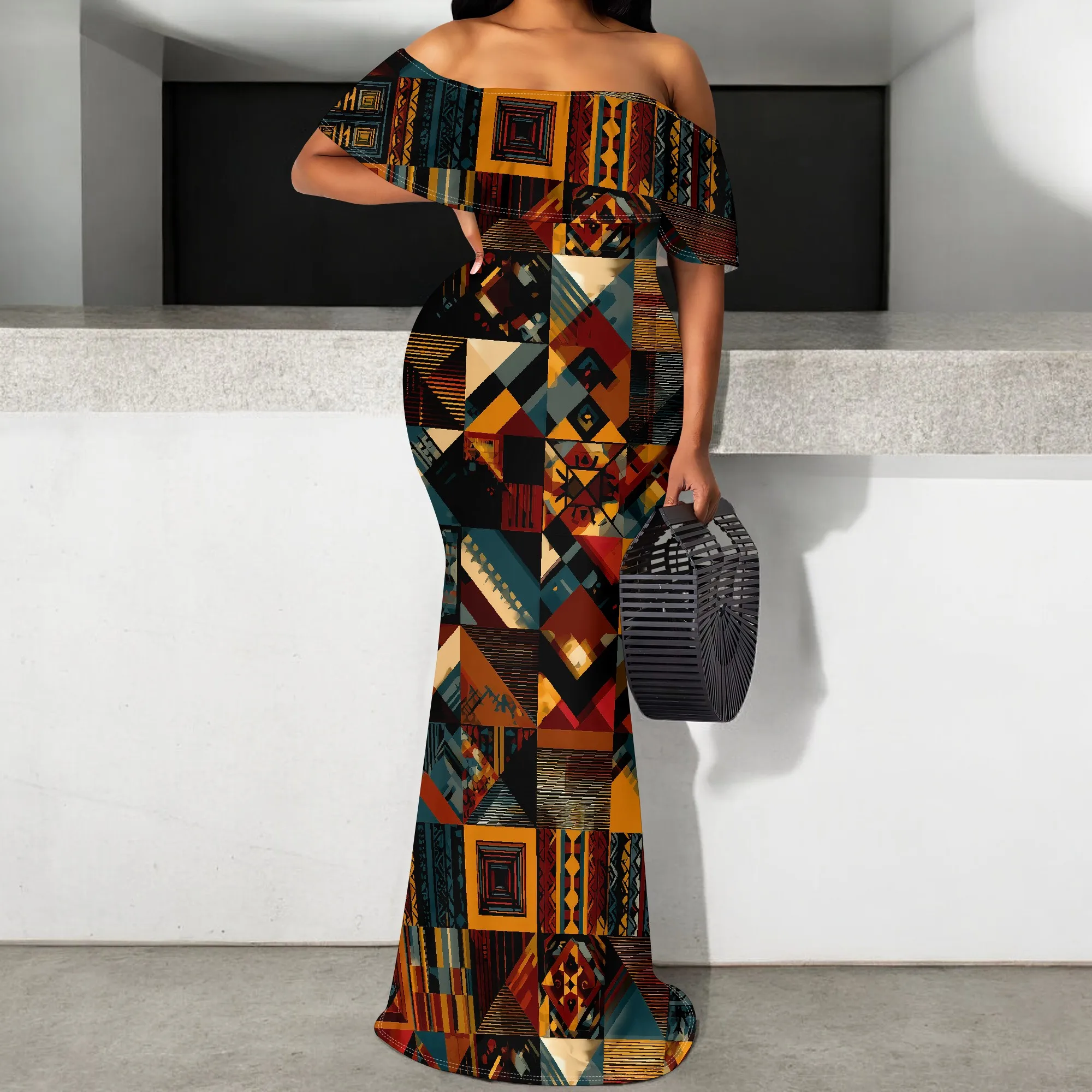 African Patchwork Print Maxi Dress S-3XL Off Shoulder Mermaid Style for Juneteenth, Heritage Parade or Afro Cultural Look
African Patchwork Print Maxi Dress S-3XL Off Shoulder Mermaid Style for Juneteenth, Heritage Parade or Afro Cultural Look