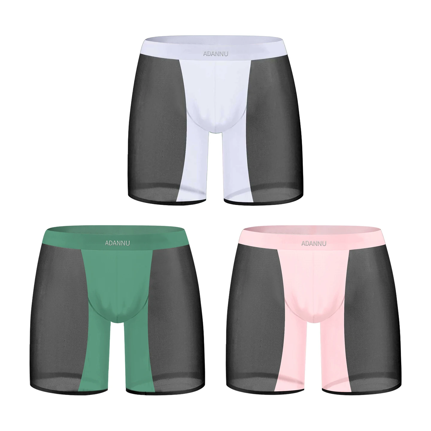 1/3Pcs Sexy Men Underwear Boxer Transparent Ultra-thin Patchwork Breathable Mesh Men's Underpants Sissy Man Panties Boxer Briefs
1/3Pcs Sexy Men Underwear Boxer Transparent Ultra-thin Patchwork Breathable Mesh Men's Underpants Sissy Man Panties Boxer Briefs