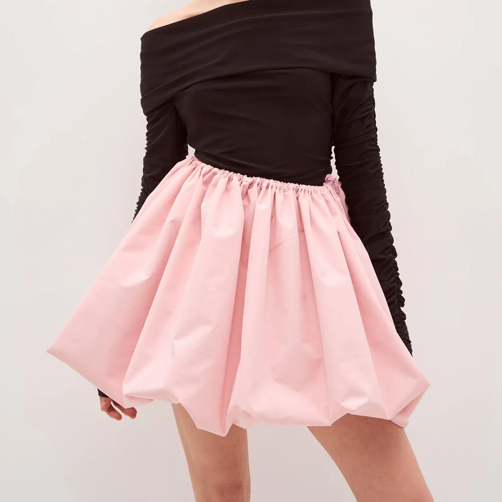 Combhasaki Women's Y2K Vintage Summer Drawstring Elastic High Waist Solid Color Aesthetic Kawaii Puffball Bubble Bud Mini Skirts
Combhasaki Women's Y2K Vintage Summer Drawstring Elastic High Waist Solid Color Aesthetic Kawaii Puffball Bubble Bud Mini Skirts