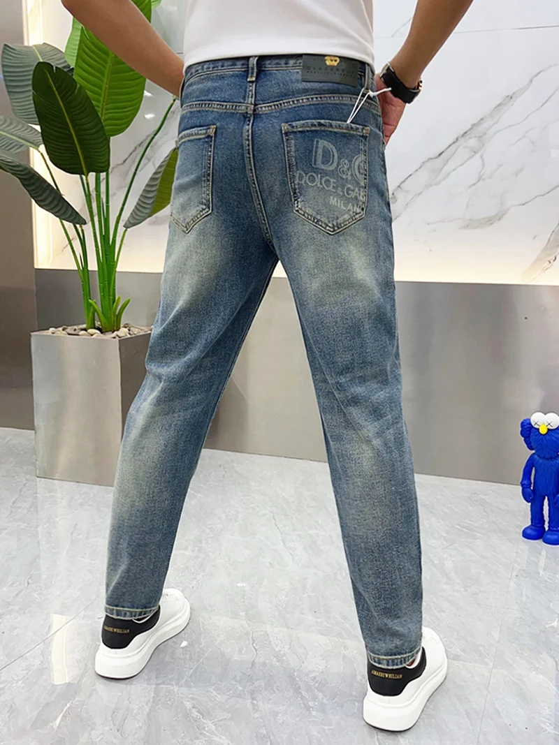 Summer Men's Color Conical Denim Jeans Faionable Retro Trendy Waed Thin Wide Nine-Piece Pants Youth ular Daily Wear
Summer Men's Color Conical Denim Jeans Faionable Retro Trendy Waed Thin Wide Nine-Piece Pants Youth ular Daily Wear