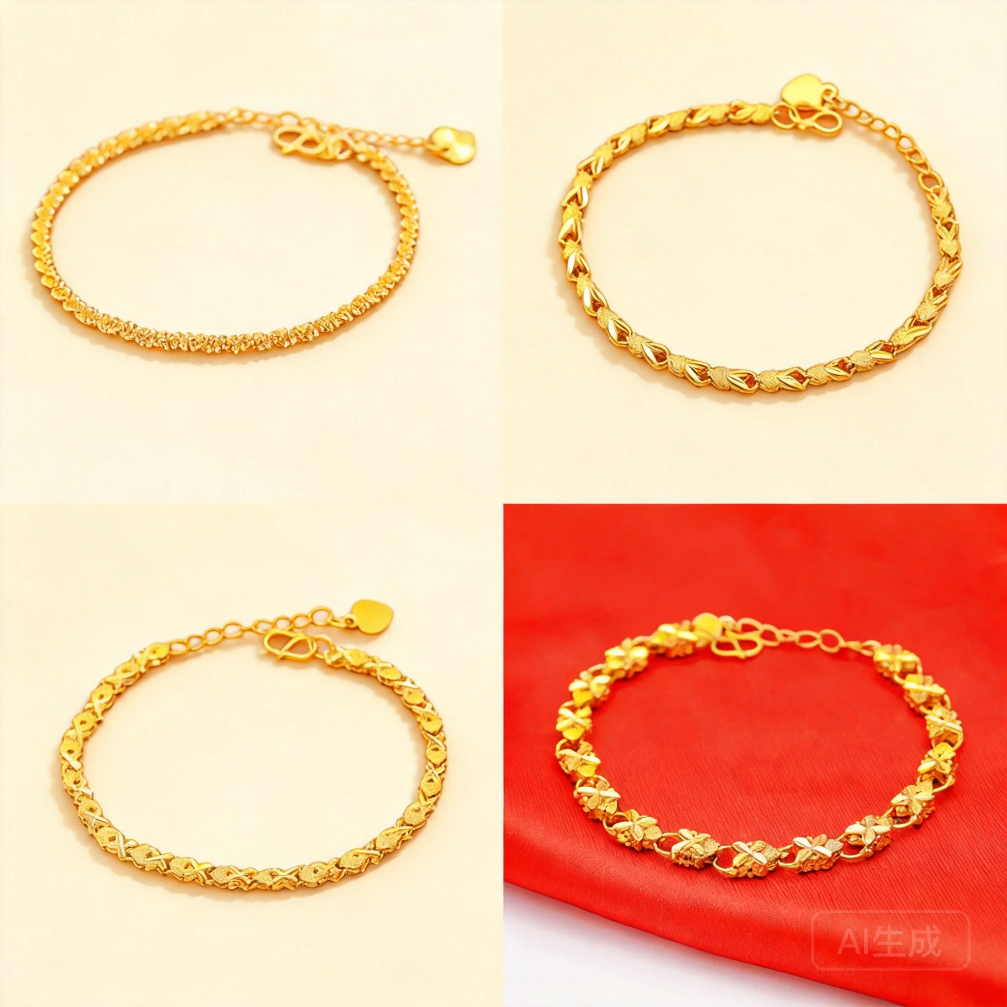 Chinese Style Lucky Four Leaf Clover Bracelet For Women Adjustable Gold Plated Brass Good Fortune Blessing Wealth Attracting Jew
Chinese Style Lucky Four Leaf Clover Bracelet For Women Adjustable Gold Plated Brass Good Fortune Blessing Wealth Attracting Jew