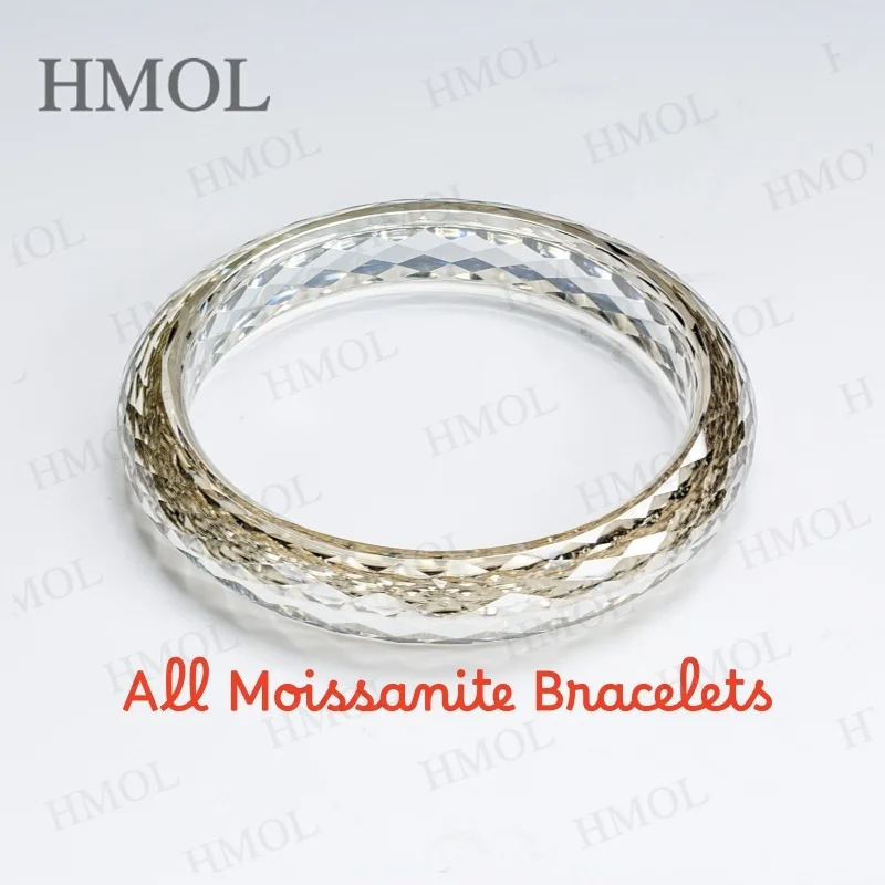 Moissanite Bangle Round D Color Gemstone Full Size Fine Fashion Elegant Jewelry For Woman Man Charms Anniversary Party Day Gift
Moissanite Bangle Round D Color Gemstone Full Size Fine Fashion Elegant Jewelry For Woman Man Charms Anniversary Party Day Gift