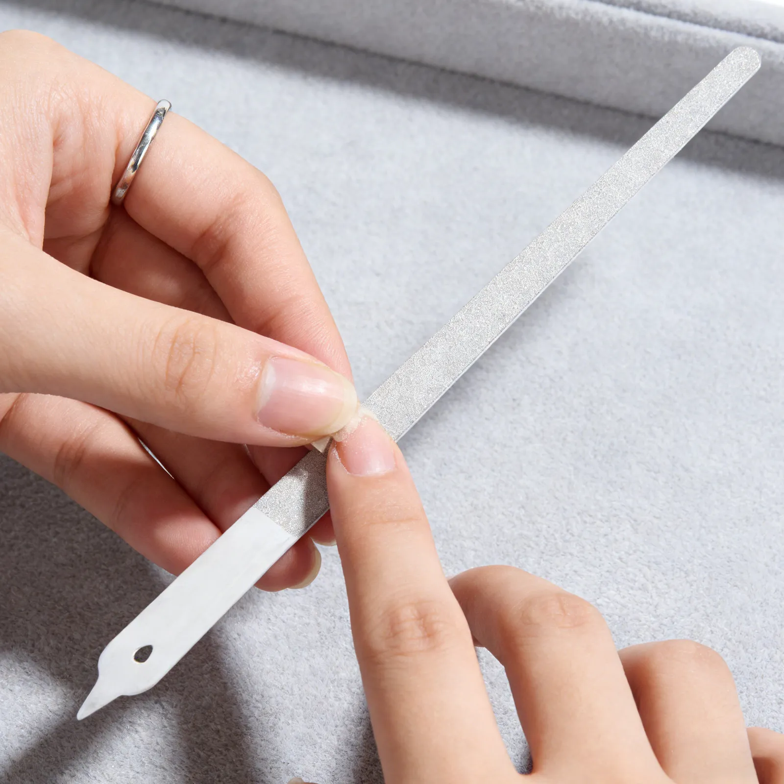 6Pcs Stainless Steel Nail Files Double Sided Metal Nail File Set for Fingernails Toenails Pointed Tip Heavy Duty Buffing
6Pcs Stainless Steel Nail Files Double Sided Metal Nail File Set for Fingernails Toenails Pointed Tip Heavy Duty Buffing