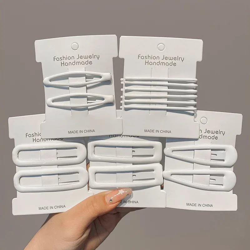 4-6pcPractical White Color BB Hairpin Hair Side Clips for Girls Women Nurse Korean Hair Accessories
4-6pcPractical White Color BB Hairpin Hair Side Clips for Girls Women Nurse Korean Hair Accessories