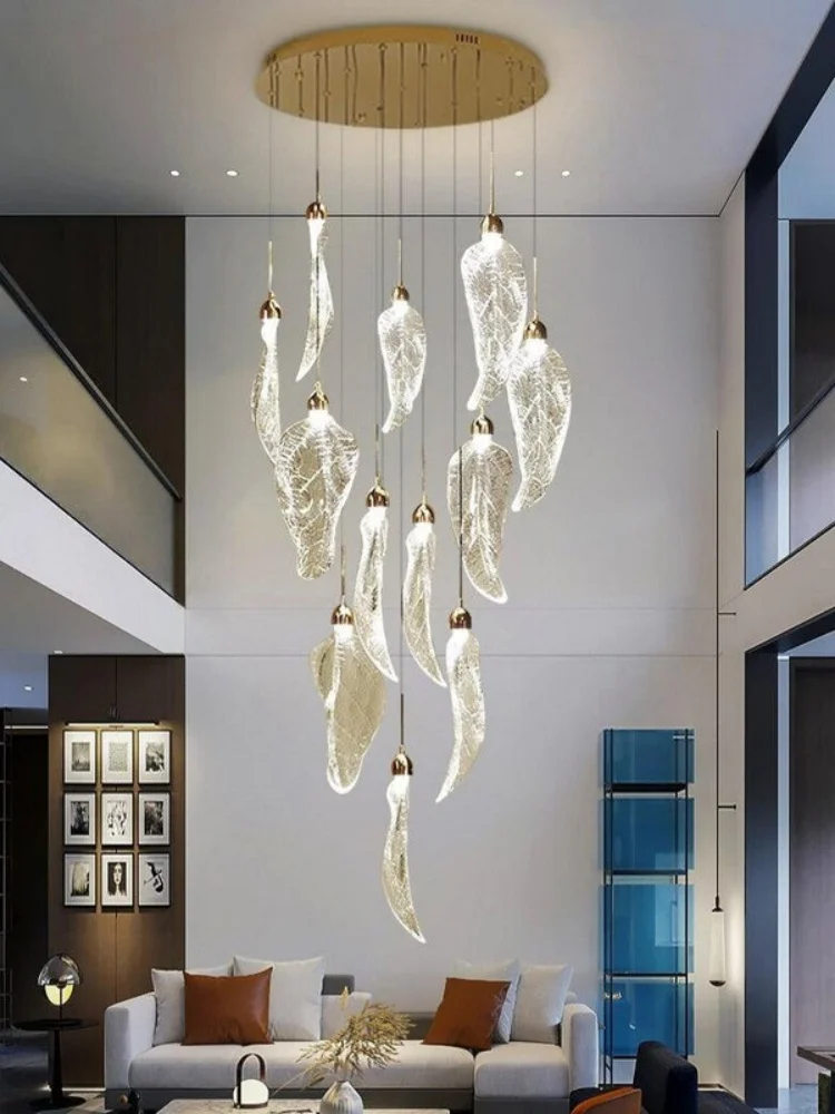 Modern Floating Leaf Hanging Chandelier For Staircase Lobby Vila Living Room Designer Leaf Pendant Ceiling Chandelier Restaurant
Modern Floating Leaf Hanging Chandelier For Staircase Lobby Vila Living Room Designer Leaf Pendant Ceiling Chandelier Restaurant