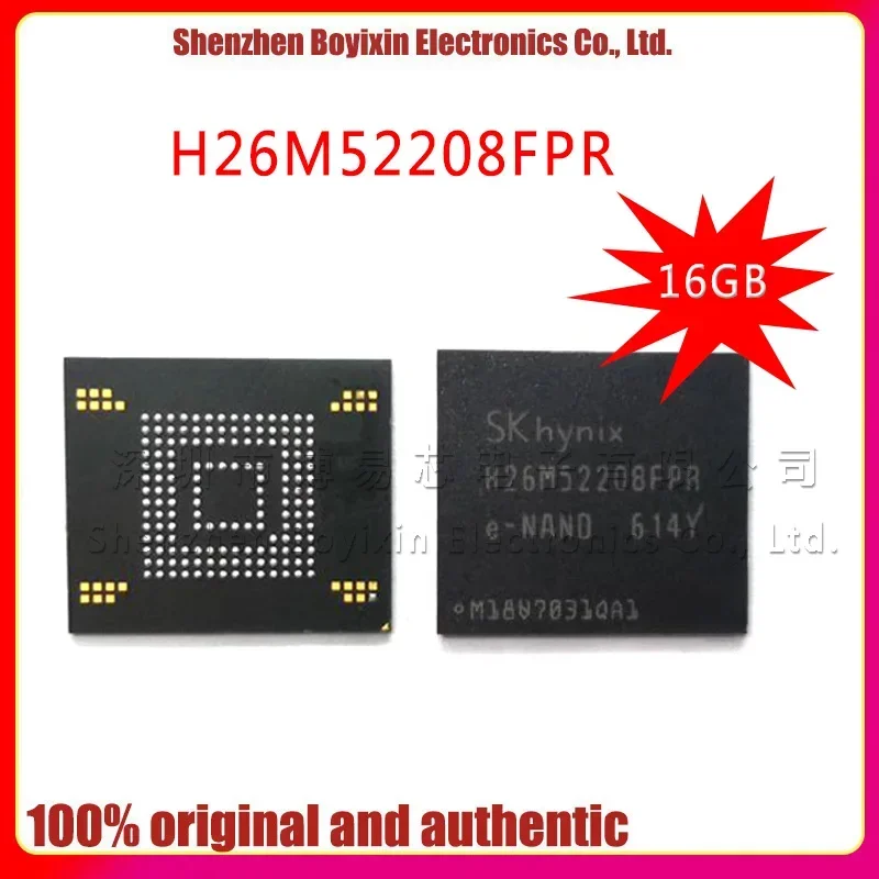 Original genuine H26M52208FPR Hynix 16GB 153 balls 5.1 version emmc lifespan 0-10 flash memory font protective case
Original genuine H26M52208FPR Hynix 16GB 153 balls 5.1 version emmc lifespan 0-10 flash memory font protective case