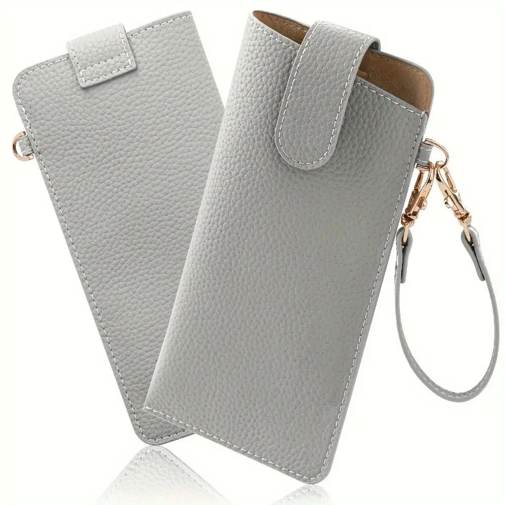 Multifunctional Glasses Storage Bag with Lanyard Dustproof Leather Sunglasses Pouch Solid Color Eyeglass Case
Multifunctional Glasses Storage Bag with Lanyard Dustproof Leather Sunglasses Pouch Solid Color Eyeglass Case