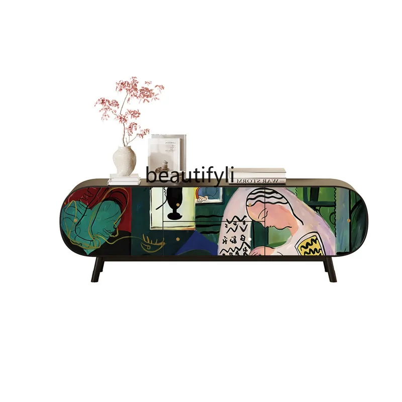 French art TV cabinet retro solid wood locker living room porch hotel homestay decorative cabinet 
French art TV cabinet retro solid wood locker living room porch hotel homestay decorative cabinet