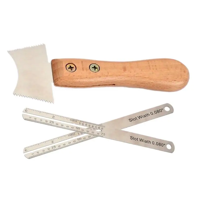 Guitar Neck Straight Edge Stainless Steel Guitar Tools Measuring Leveling Tool Portable Slot Scraper With Wooden Handle
Guitar Neck Straight Edge Stainless Steel Guitar Tools Measuring Leveling Tool Portable Slot Scraper With Wooden Handle
