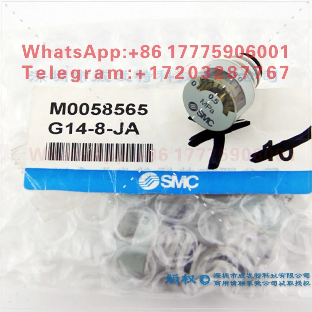 SMC G14-8-JA pressure gauge for ARM5A/B series, brand new original genuine, in stock
SMC G14-8-JA pressure gauge for ARM5A/B series, brand new original genuine, in stock