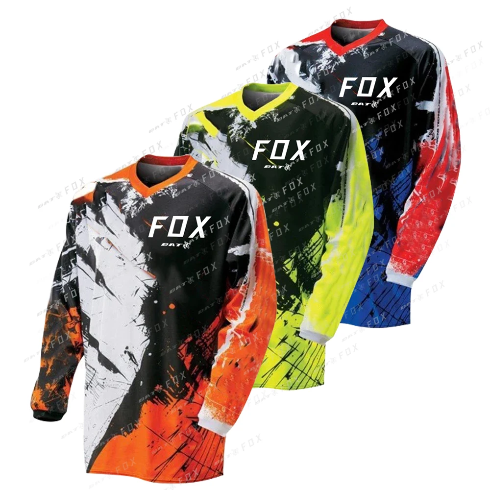 Men's BAT FOX Downhill Jersey Long Sleeve Mountain Bike Jersey Offroad DH Jersey Quick-Dry Cross Enduro Motorcycle T-Shirt
Men's BAT FOX Downhill Jersey Long Sleeve Mountain Bike Jersey Offroad DH Jersey Quick-Dry Cross Enduro Motorcycle T-Shirt
