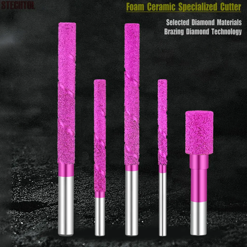 10pcs 6-16mm Brazed Diamond Engraving Tool CNC Carving Router Bit Stone Milling Cutters for Foam Ceramic Bottom Cleaning Slot
10pcs 6-16mm Brazed Diamond Engraving Tool CNC Carving Router Bit Stone Milling Cutters for Foam Ceramic Bottom Cleaning Slot