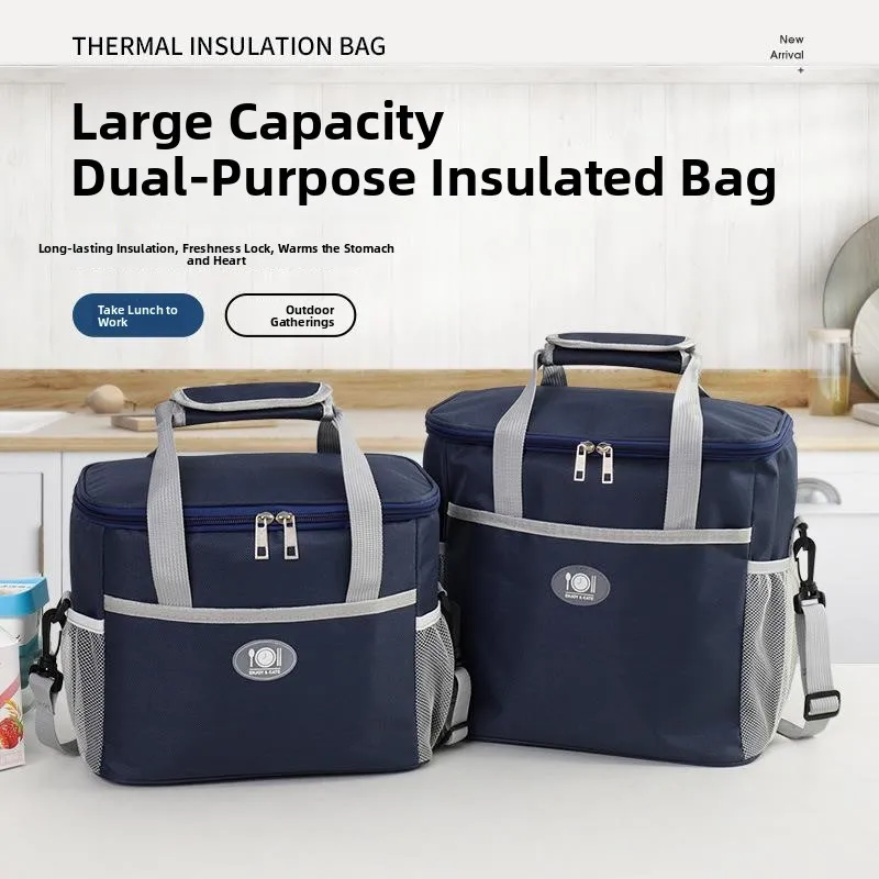 Outdoor Picnic Bag Large Capacity Insulated Bag Portable Lunch Box Bag Aluminum Foil Thickened Bento Insulation Bag Home Use
Outdoor Picnic Bag Large Capacity Insulated Bag Portable Lunch Box Bag Aluminum Foil Thickened Bento Insulation Bag Home Use
