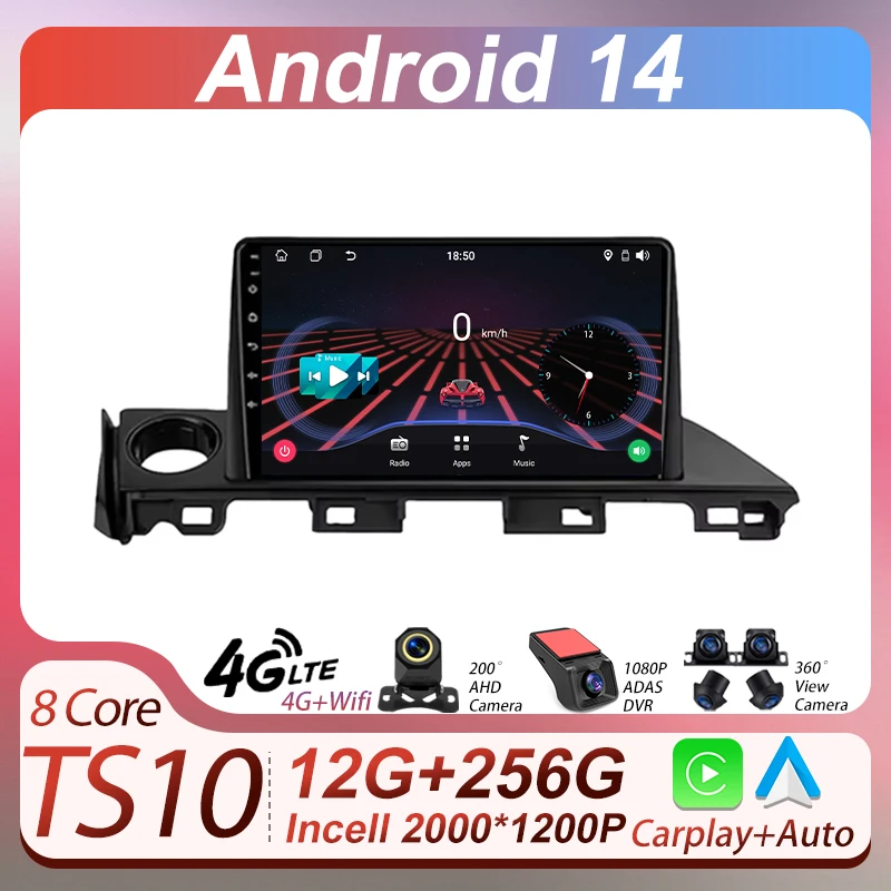 2 Din Android 14 Autoraido For Mazda 6 Atenza 3 GJ GL 2015 - 2018 Car Radio Multimedia Player Stereo Carplay Navigation GPS BT
2 Din Android 14 Autoraido For Mazda 6 Atenza 3 GJ GL 2015 - 2018 Car Radio Multimedia Player Stereo Carplay Navigation GPS BT