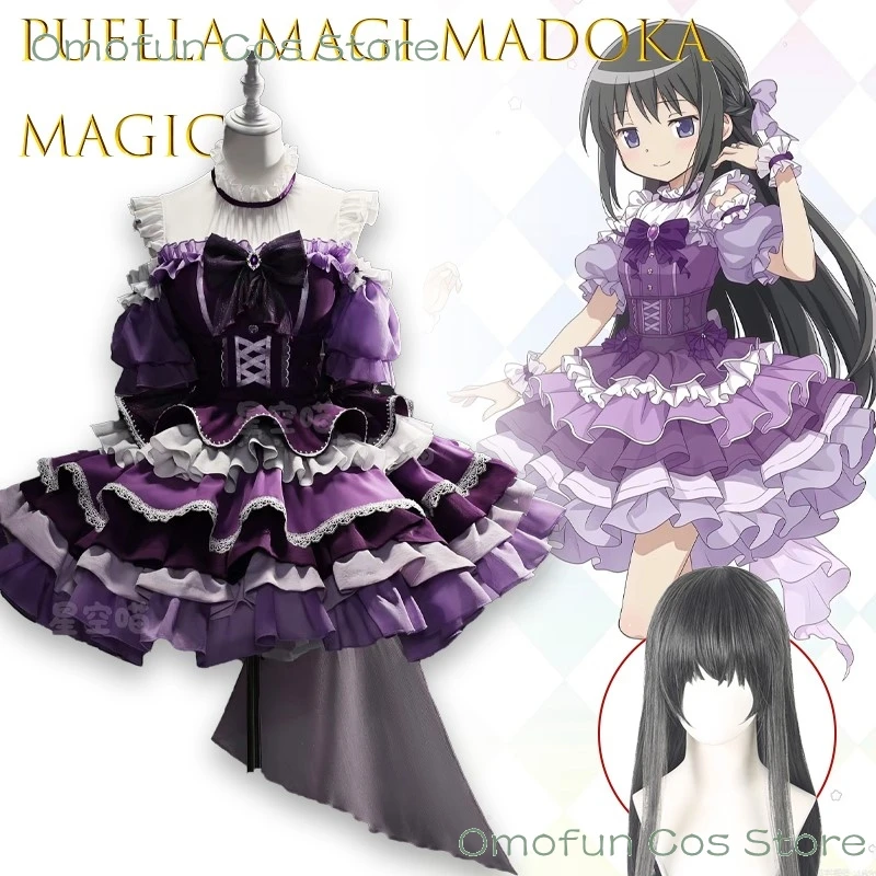 Puella Magi Madoka Magica Homura Akemi Magia Stage Elegant Anime Dress Cosplay Outfit For Sweet Girl Ballet Style Dress Female
Puella Magi Madoka Magica Homura Akemi Magia Stage Elegant Anime Dress Cosplay Outfit For Sweet Girl Ballet Style Dress Female