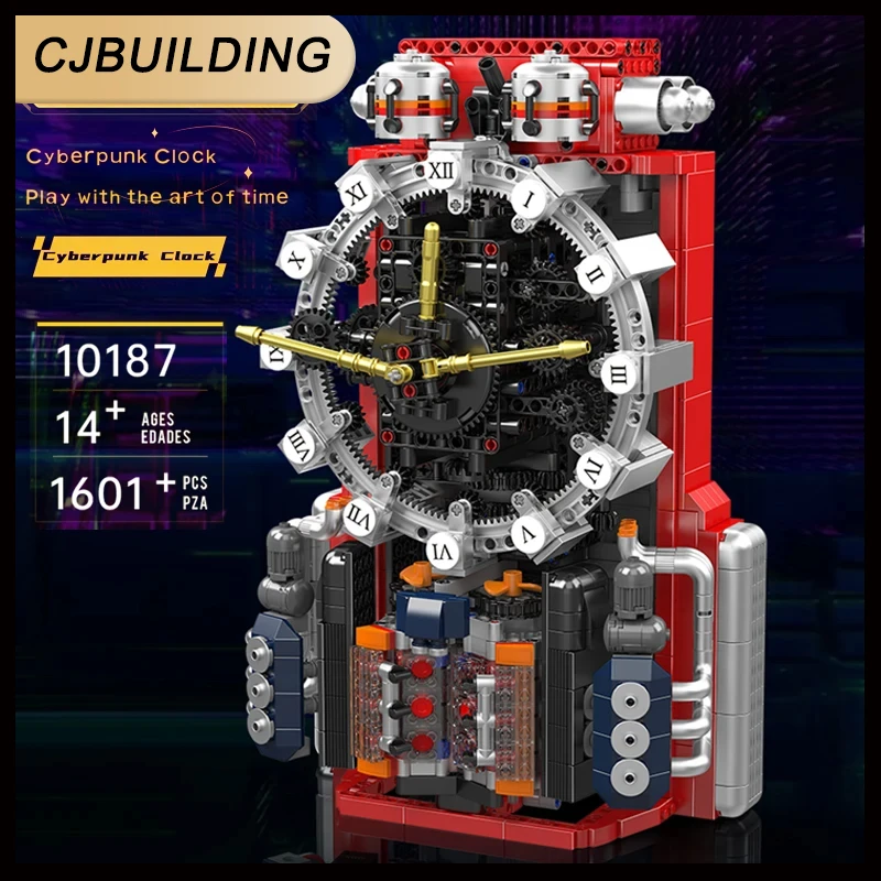 MOULD KING 10187 Technical Mechanical Cyberpunk Clock Building Block with Motors Brick Set Kids Christmas Gift
MOULD KING 10187 Technical Mechanical Cyberpunk Clock Building Block with Motors Brick Set Kids Christmas Gift