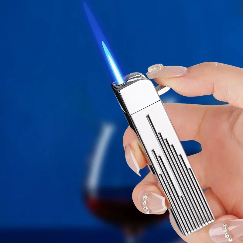 New Metal Butane Refillable Lighter Windproof Jet Torch Flame Visible Gas Tank Adjustable Flame Dial Cool Gadgets for Men Gifts
New Metal Butane Refillable Lighter Windproof Jet Torch Flame Visible Gas Tank Adjustable Flame Dial Cool Gadgets for Men Gifts