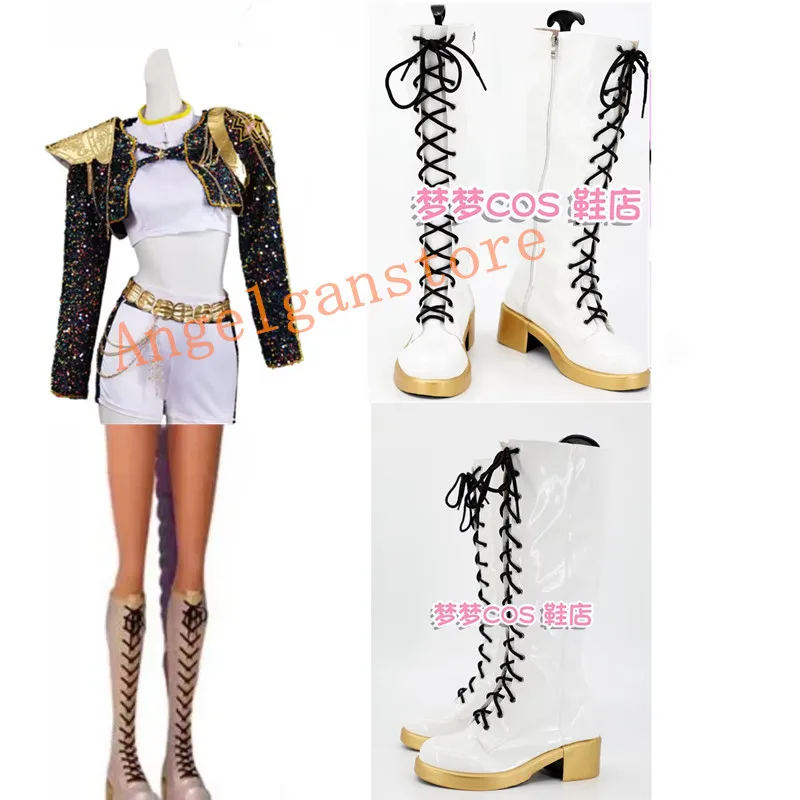 Белые ботинки KDH Rumi, танцевальная одежда, обувь для косплея, ботинки для взрослых и детей, обувь для Хэллоуина и карнавала
Белые ботинки KDH Rumi, танцевальная одежда, обувь для косплея, ботинки для взрослых и детей, обувь для Хэллоуина и карнавала