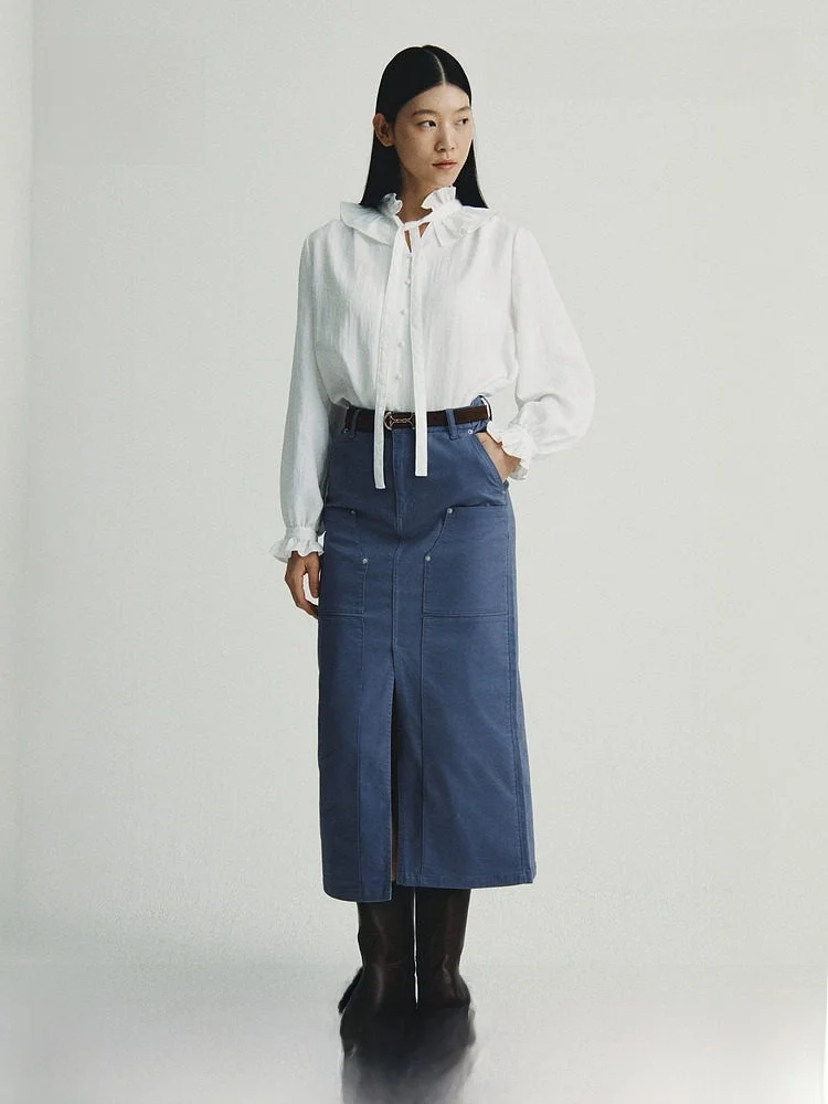 H&M Summer Women's Cotton Work Skirt Casual Style Other Skirt Shape Suitable for Ladies mid Waist Design Polyester Fiber
H&M Summer Women's Cotton Work Skirt Casual Style Other Skirt Shape Suitable for Ladies mid Waist Design Polyester Fiber