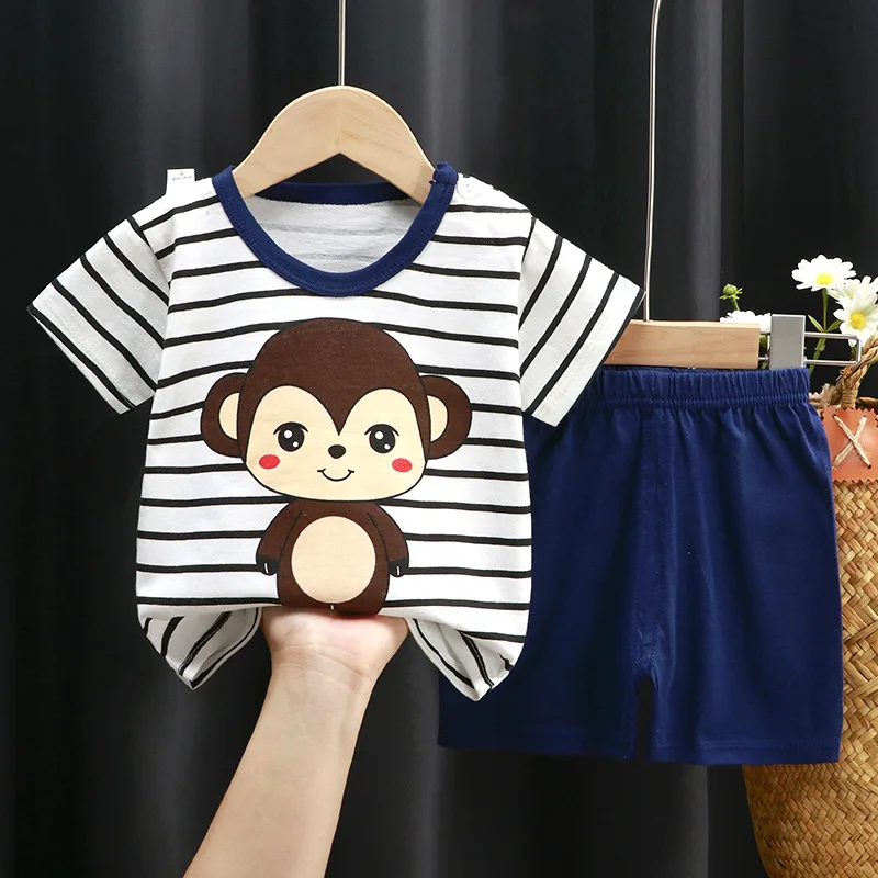 Summer New Children's Clothing Children's Short-Sleeved Suit Wholesale Boys and GirlsTT-shirt and Shorts Two-Piece Cotton
Summer New Children's Clothing Children's Short-Sleeved Suit Wholesale Boys and GirlsTT-shirt and Shorts Two-Piece Cotton