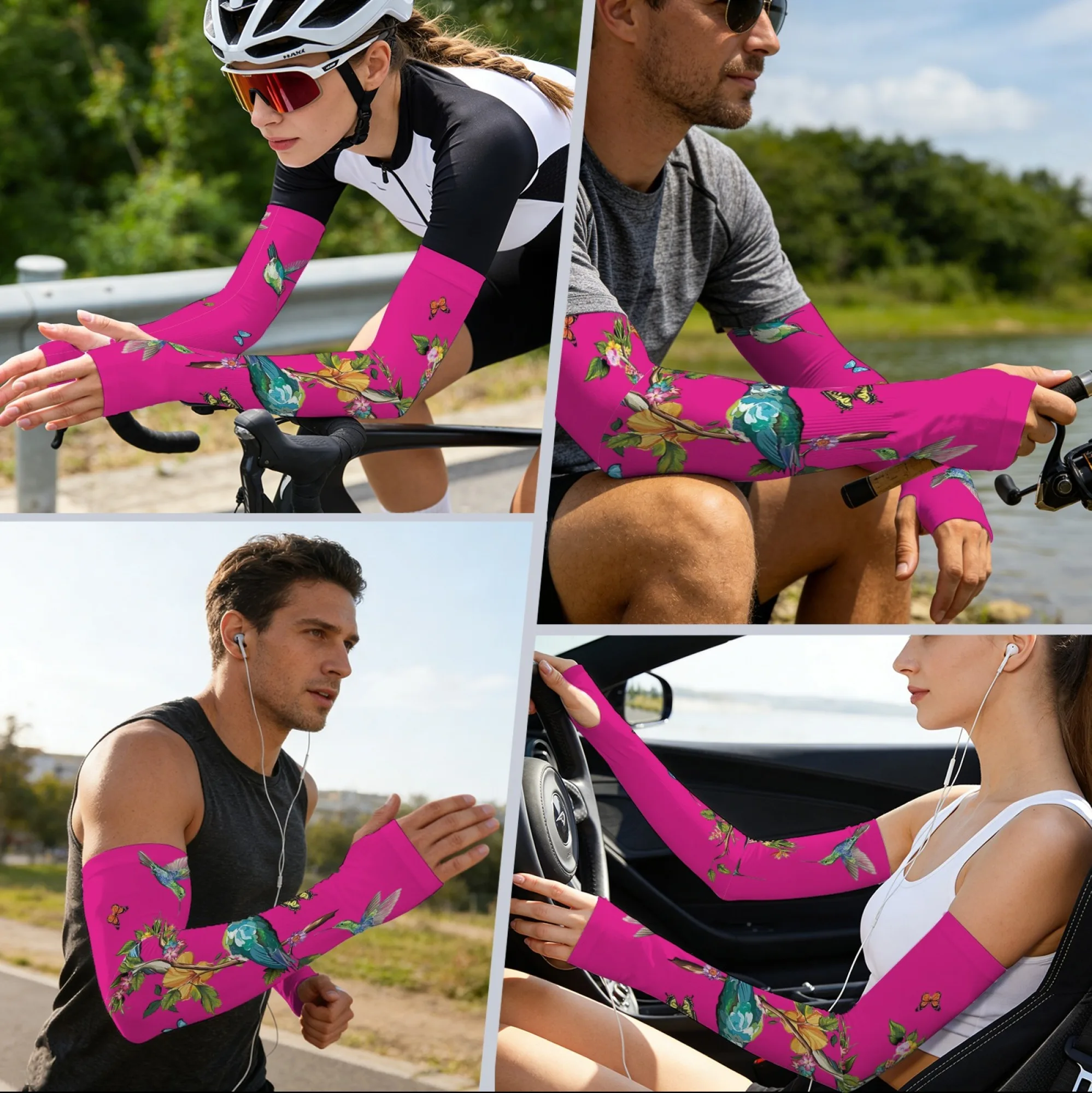 Pink Floral Print Arm Sleeves Comfortable Breathable and Skin-friendly Sleeves for Outdoor Hiking Cycling Playing Ball Sports
Pink Floral Print Arm Sleeves Comfortable Breathable and Skin-friendly Sleeves for Outdoor Hiking Cycling Playing Ball Sports