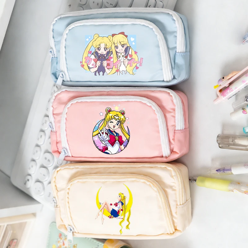 Sailor Moon Girl Pencil Pouch Large Capacity Multi-layer Pencil Bag Student Cute Pen Case Cartoon Stationery Bag School Supplies
Sailor Moon Girl Pencil Pouch Large Capacity Multi-layer Pencil Bag Student Cute Pen Case Cartoon Stationery Bag School Supplies