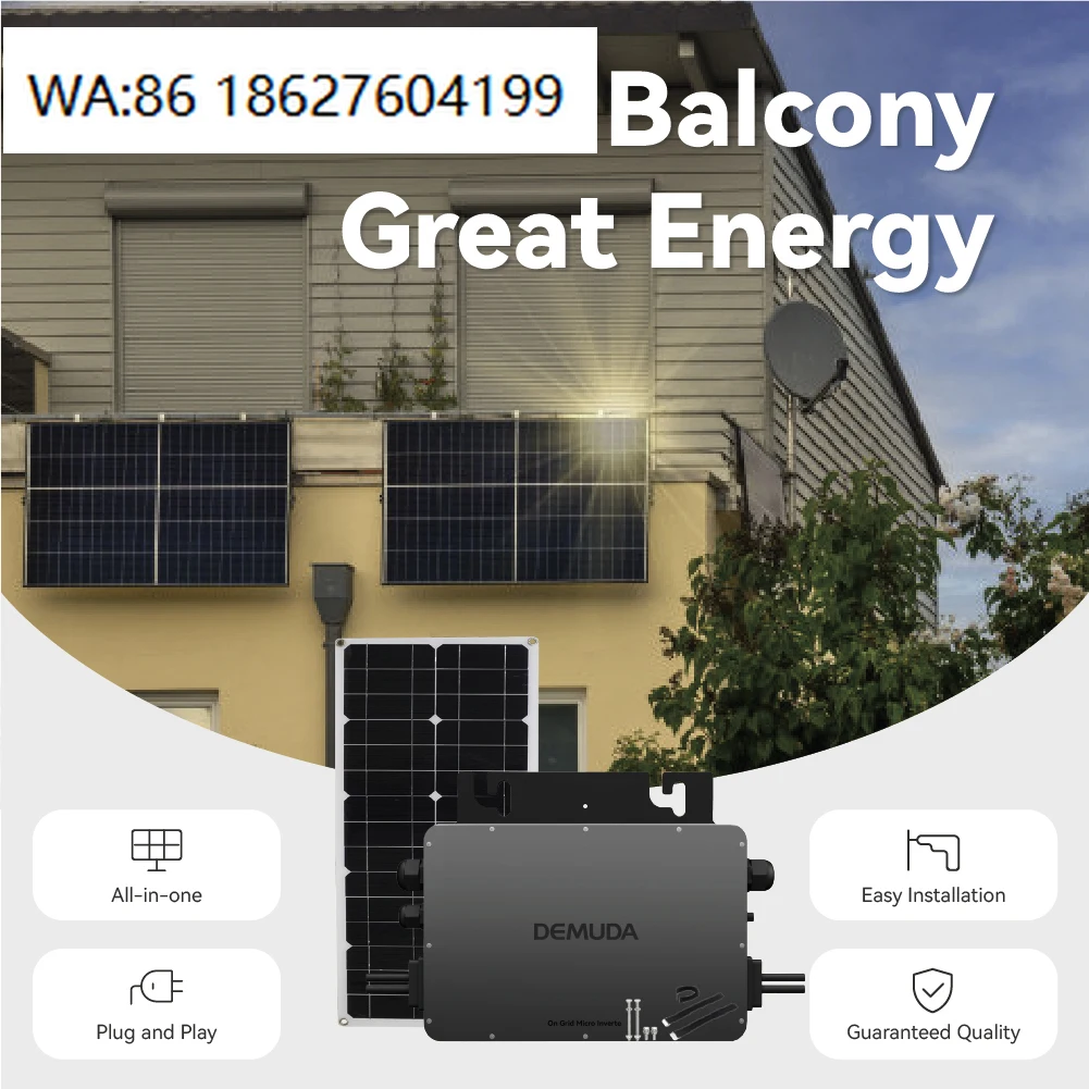 600W 800W Flexible PV Balcony Solar Kit, Adjustable Microinverter, Plug-and-Play Easy Install
600W 800W Flexible PV Balcony Solar Kit, Adjustable Microinverter, Plug-and-Play Easy Install