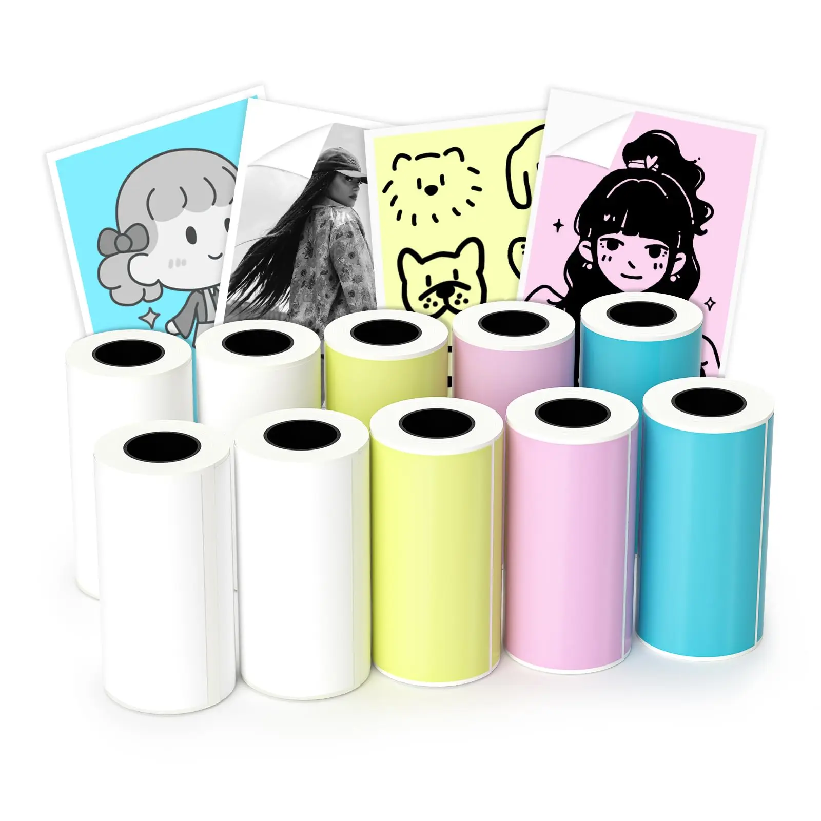 57x30mm Thermal Labels BPA-Free Multicolor Adhesive/Non-Adhesive Stickers for Phomemo Portable Printers, Office/Home/Logistics
57x30mm Thermal Labels BPA-Free Multicolor Adhesive/Non-Adhesive Stickers for Phomemo Portable Printers, Office/Home/Logistics