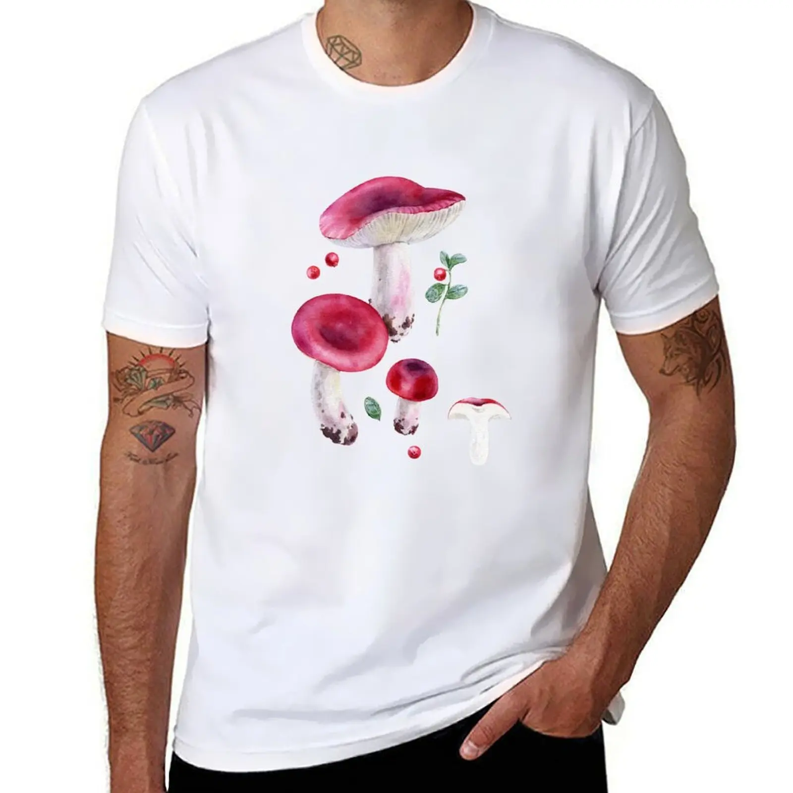 Red mushrooms russula T-Shirt t shirts for man pack white t shirts for man cotton soft T-Shirt
Red mushrooms russula T-Shirt t shirts for man pack white t shirts for man cotton soft T-Shirt