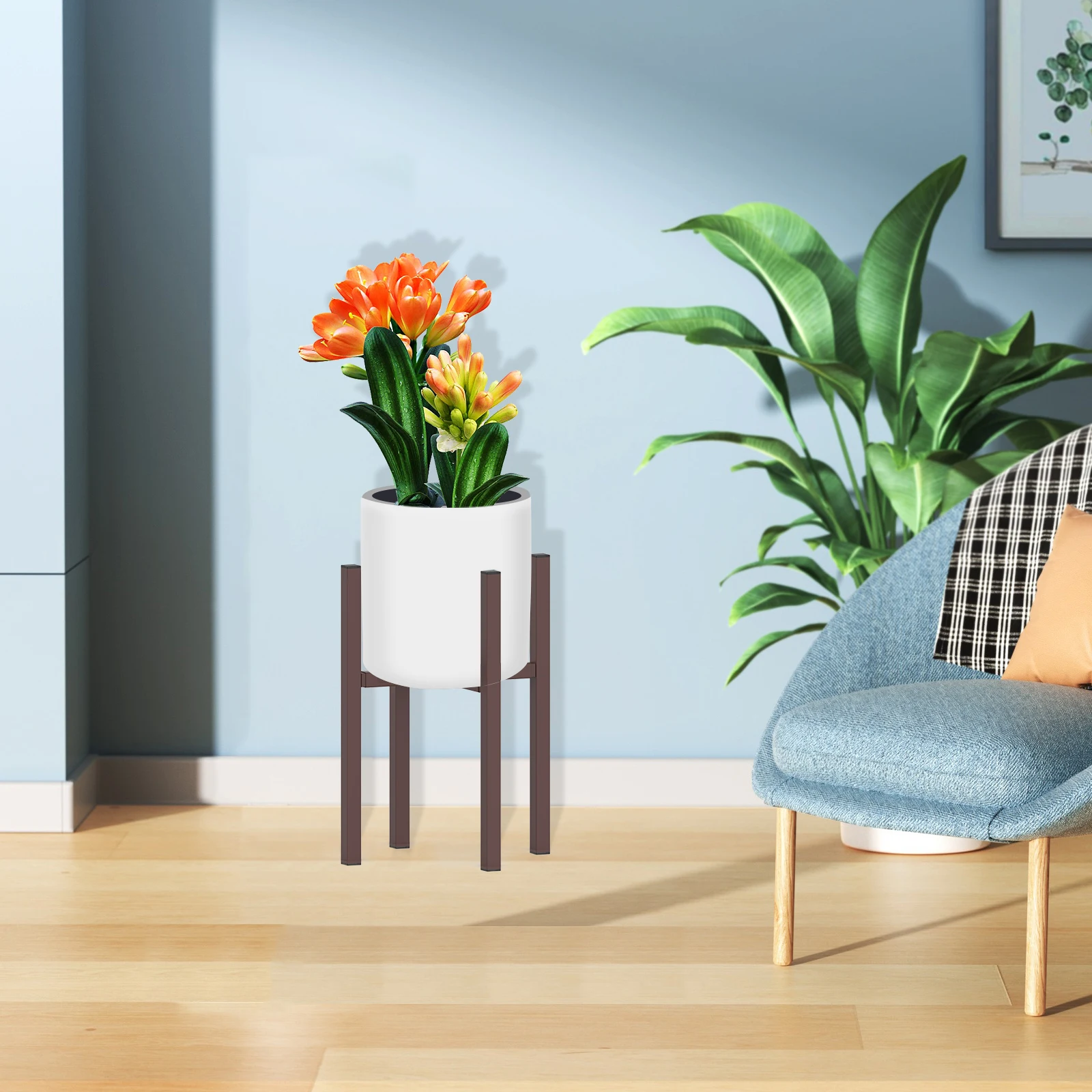 2024 New design of outdoor standing plant stand Multi-color adjustable indoor balcony plant stand
2024 New design of outdoor standing plant stand Multi-color adjustable indoor balcony plant stand