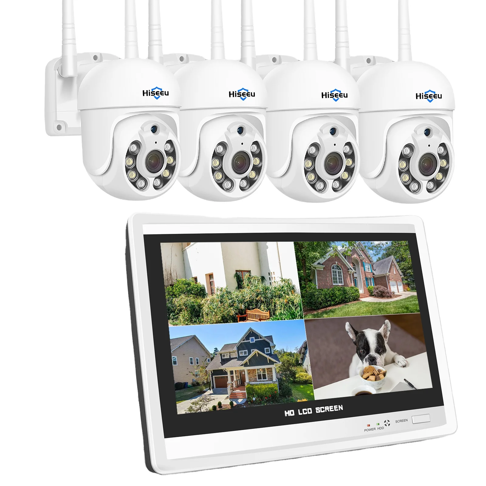 Hiseeu 5MP 10-канальный NVR 12-дюймовый экран домашняя беспроводная цветная камера ночного видения Ptz камера безопасности система наблюдения
Hiseeu 5MP 10-канальный NVR 12-дюймовый экран домашняя беспроводная цветная камера ночного видения Ptz камера безопасности система наблюдения
