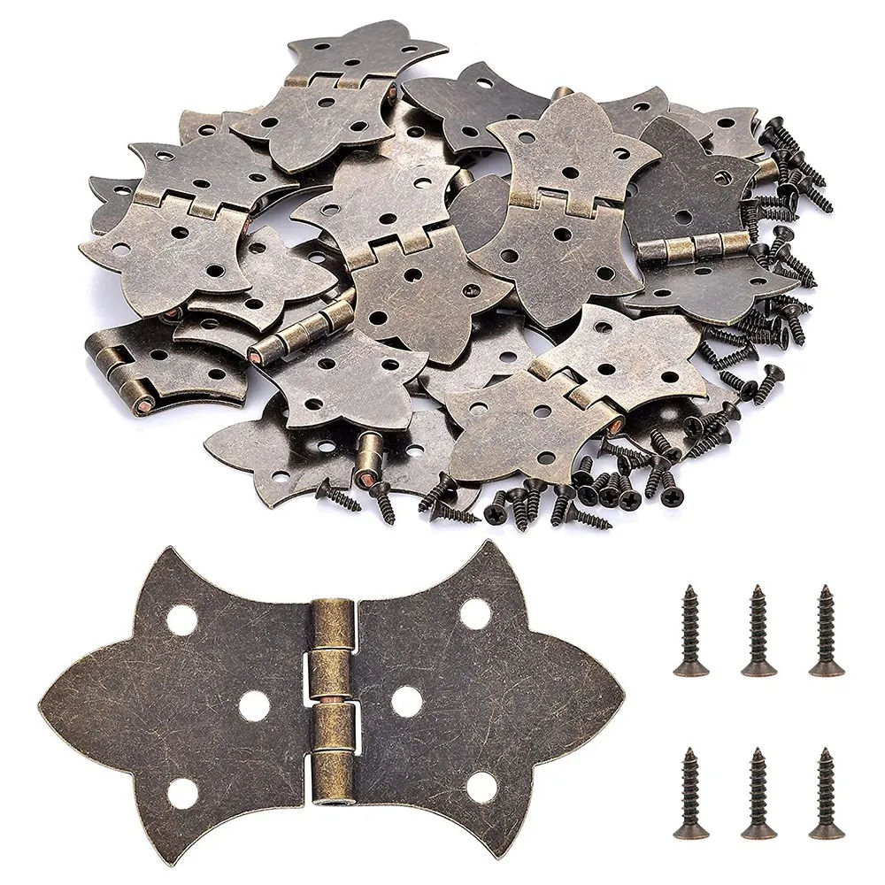 40Pcs Antique Decorative Hinges Bronze Engraving Design Box Hinges Jewelry Box Hardware for Vintage Wooden Cases,Toolbox
40Pcs Antique Decorative Hinges Bronze Engraving Design Box Hinges Jewelry Box Hardware for Vintage Wooden Cases,Toolbox