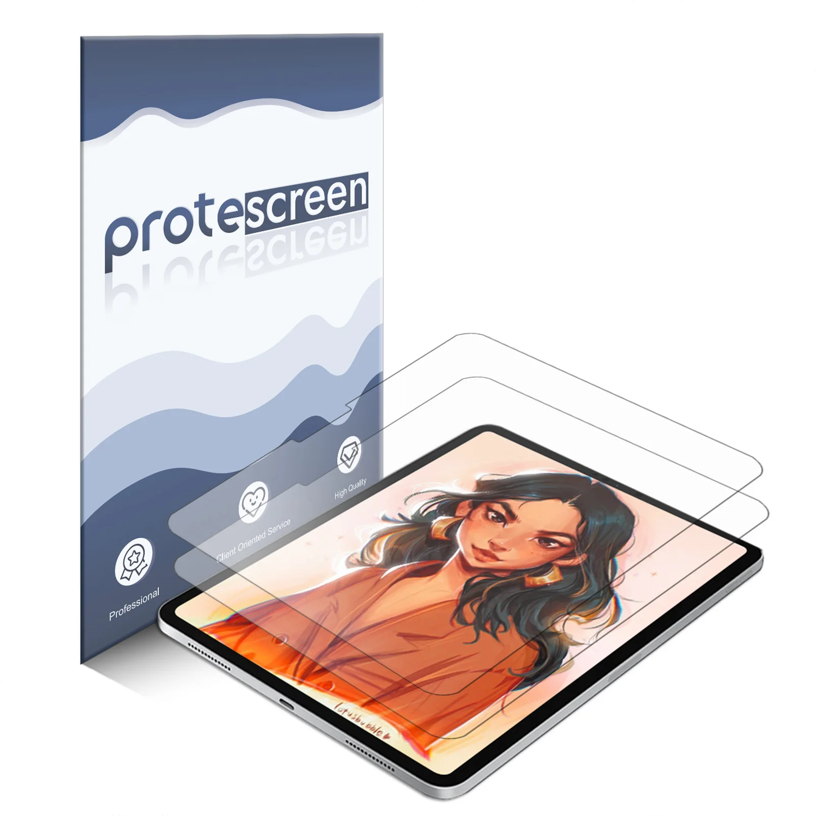 Protescreen 2 Pack PaperFeel Screen Protector for iPad Pro 13" (M5/M4) 2025/2024. Matte tempered film with fitting tray
Protescreen 2 Pack PaperFeel Screen Protector for iPad Pro 13" (M5/M4) 2025/2024. Matte tempered film with fitting tray