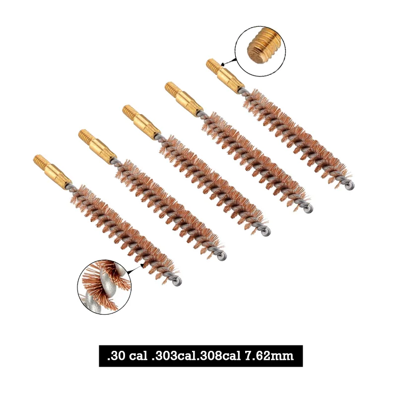 5pcs Universal Phosphor Bristle Bronze Bore Cleaning Brush,For.30 cal with Thread 8-32,for Hunting Gun Toy Gun Accessories
5pcs Universal Phosphor Bristle Bronze Bore Cleaning Brush,For.30 cal with Thread 8-32,for Hunting Gun Toy Gun Accessories