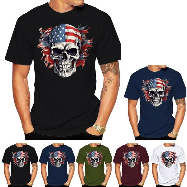 Skull Pattern T-shirt Men's and Women's Round Neck HD Printed Street Style Unisex Fashion Top Short Sleeve S-6XL
Skull Pattern T-shirt Men's and Women's Round Neck HD Printed Street Style Unisex Fashion Top Short Sleeve S-6XL