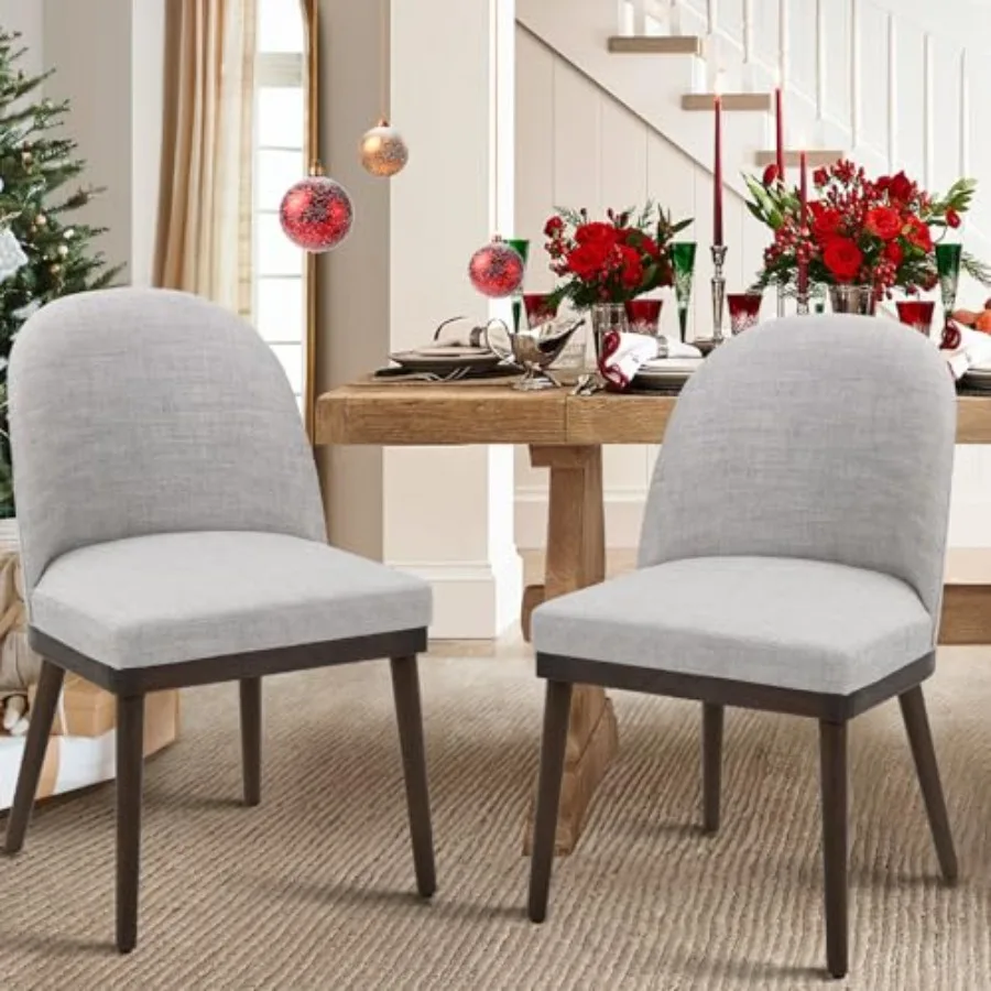 Upholstered Dining Chairs Set of 2 Large Dining Room Kitchen Chairs with High Back and Deep Seat Modern Fabric Dinner Chairs wi
Upholstered Dining Chairs Set of 2 Large Dining Room Kitchen Chairs with High Back and Deep Seat Modern Fabric Dinner Chairs wi