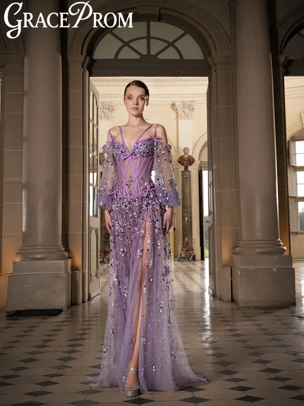 Новинка: Вечернее платье с мерцающими бусинами, фиолетовое, с иллюзионным эффектом, высоким разрезом, для свадебных вечеринок, на заказ, с открытыми плечами, для выпускного бала
Новинка: Вечернее платье с мерцающими бусинами, фиолетовое, с иллюзионным эффектом, высоким разрезом, для свадебных вечеринок, на заказ, с открытыми плечами, для выпускного бала