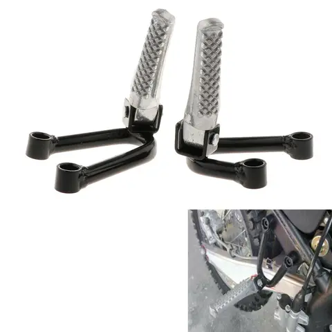 2pcs Motorcycle Footpegs Motorcycle Rear Passenger Foot Pegs Footrests Pedal Rear Foot Rests For Cross-Country Motorcycle