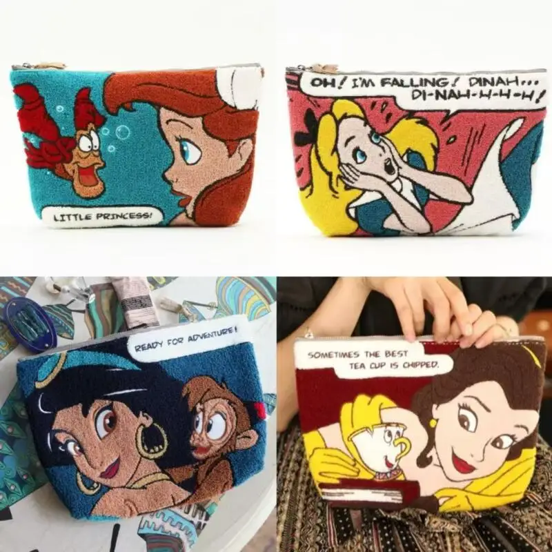 Disney Ariel Belle Jasmine Fluffy Makeup Bag Embroidery Pattern Handheld Cosmetics Storage Bag Coin Purse Birthday Gift for Girl
Disney Ariel Belle Jasmine Fluffy Makeup Bag Embroidery Pattern Handheld Cosmetics Storage Bag Coin Purse Birthday Gift for Girl