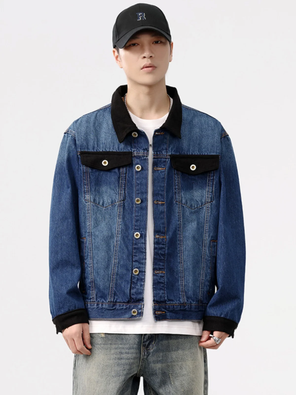 Autumn Winter New Arrival Loose Fit Men's Denim Jaet Trendy American Brand Youthful Long Sve Collared irt Sle
Autumn Winter New Arrival Loose Fit Men's Denim Jaet Trendy American Brand Youthful Long Sve Collared irt Sle