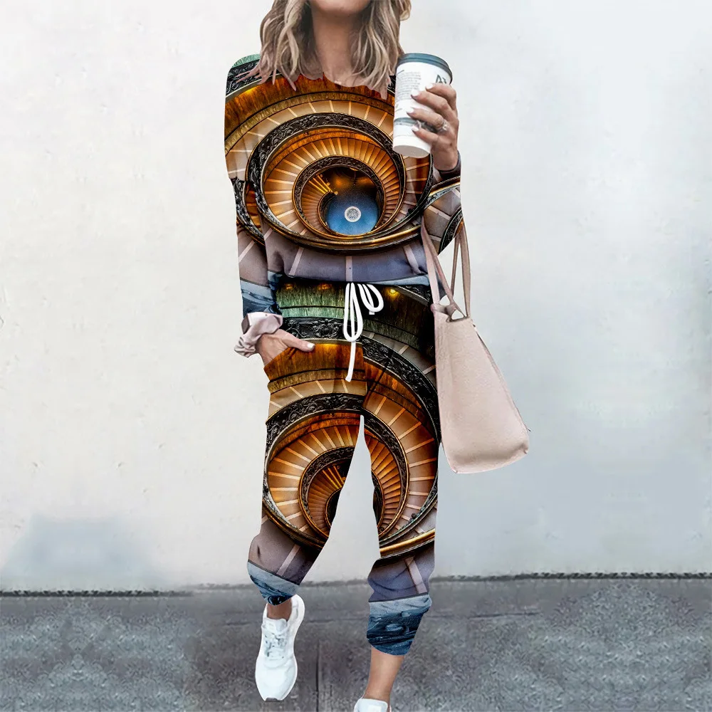 Spring Women 3D Print Pullover Tracksuits Autumn 2 Pieces Sets Casual Long Sleeve Sweatshirt Outfit
Spring Women 3D Print Pullover Tracksuits Autumn 2 Pieces Sets Casual Long Sleeve Sweatshirt Outfit