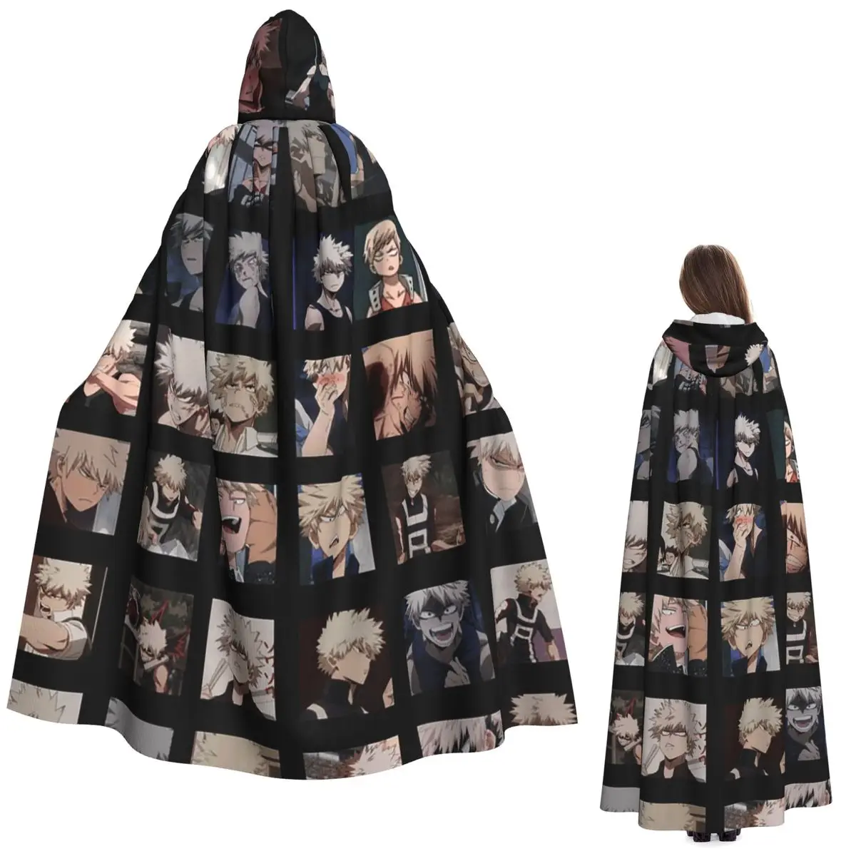 Bakugo Katsuki,My Hero Academia Long Hooded Cloak Witch Medieval Costume Cosplay Cape HalloweenCoat Adult Unisex
Bakugo Katsuki,My Hero Academia Long Hooded Cloak Witch Medieval Costume Cosplay Cape HalloweenCoat Adult Unisex