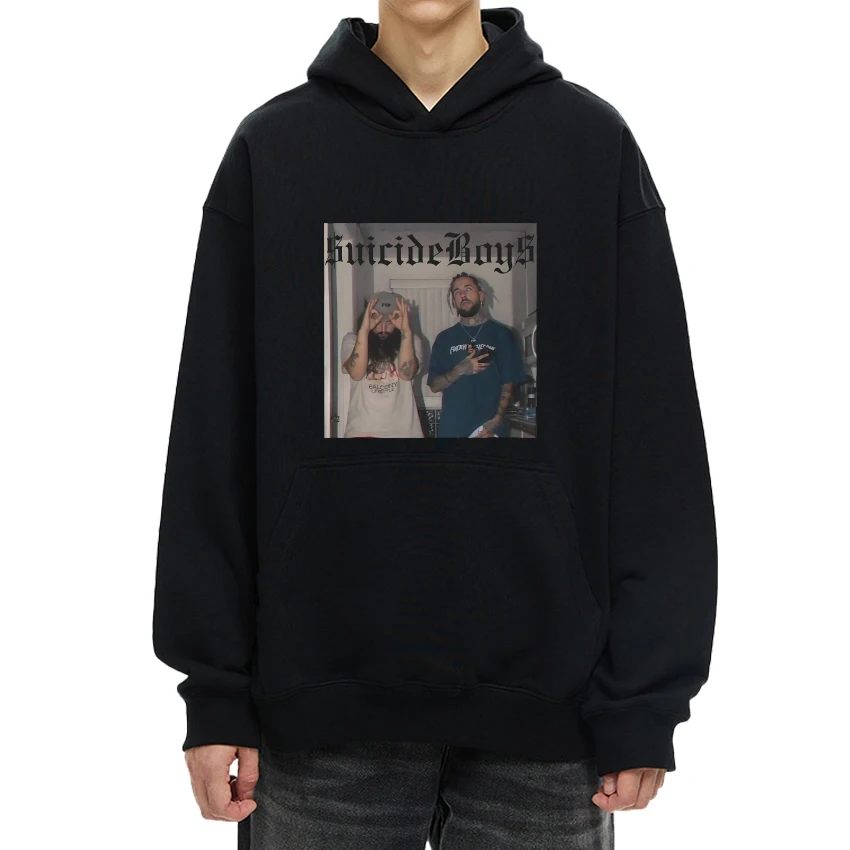 Hip Hop SuicideBoys group G59 Graphic black Hoodie Autumn Winter Men Women vintage streetwear Unisex Fleece Long sleeve pullover
Hip Hop SuicideBoys group G59 Graphic black Hoodie Autumn Winter Men Women vintage streetwear Unisex Fleece Long sleeve pullover
