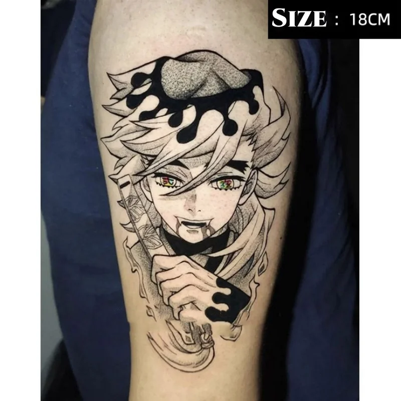 Kimetsu No Yaiba аниме Giyuutarou временные татуировки мультфильм Demon Slayer боди-арт водостойкая поддельная татуировка наклейка 
Kimetsu No Yaiba аниме Giyuutarou временные татуировки мультфильм Demon Slayer боди-арт водостойкая поддельная татуировка наклейка
