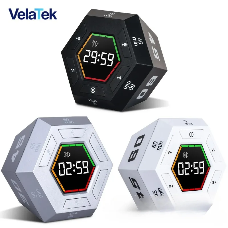 Шестигранный визуальный флип-электронный таймер, самодисциплина, светодиодный цифровой дисплей, магнитный кухонный таймер
Шестигранный визуальный флип-электронный таймер, самодисциплина, светодиодный цифровой дисплей, магнитный кухонный таймер