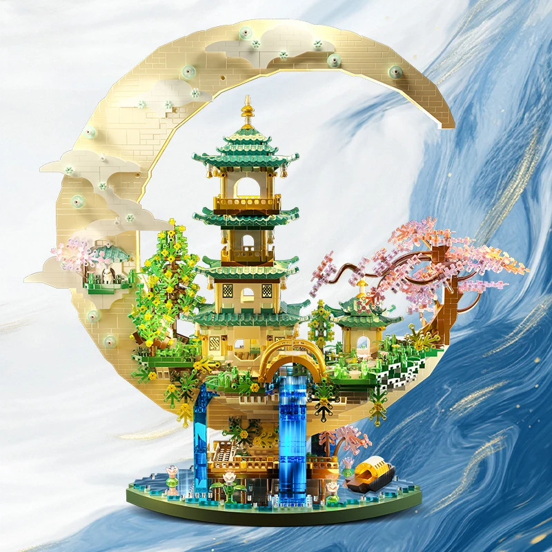 LED Moon Palace Micro Blocks Set Chang'e & Jade Rabbit Building Kit Chinese Mythology Mini Bricks Architecture Model Gift Age 14
LED Moon Palace Micro Blocks Set Chang'e & Jade Rabbit Building Kit Chinese Mythology Mini Bricks Architecture Model Gift Age 14