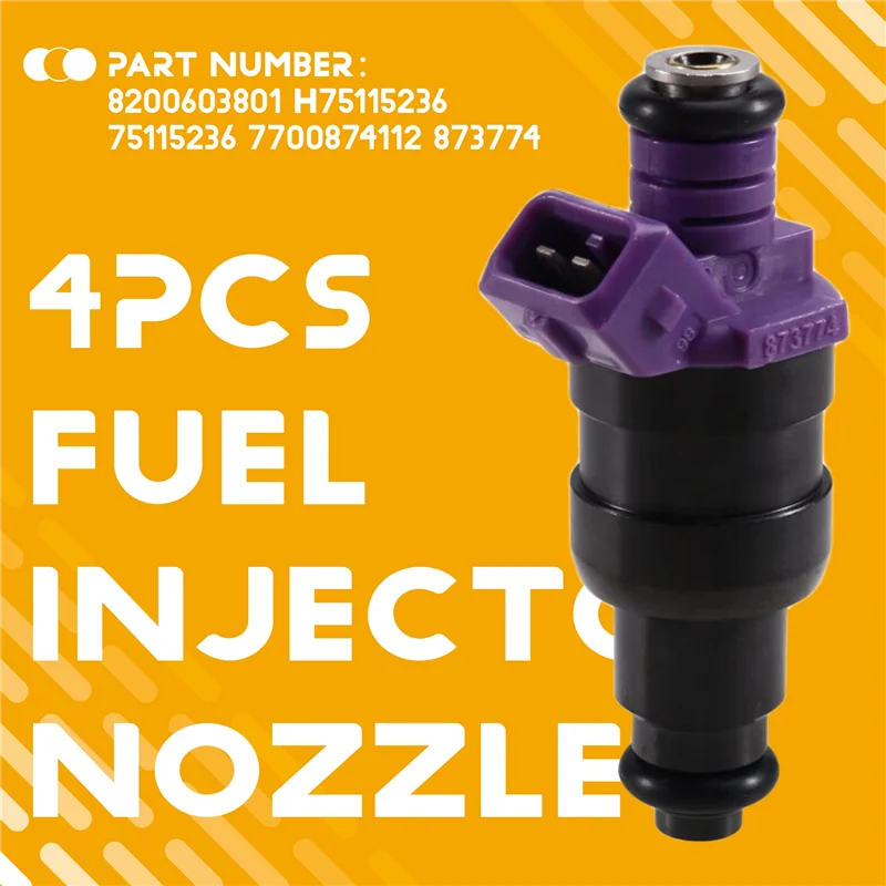 Premium 4 Pcs Fuel Injector Set For Renault Clio Kangoo Twingo 1.2 | Auto Parts 7700874112 8200603801
Premium 4 Pcs Fuel Injector Set For Renault Clio Kangoo Twingo 1.2 | Auto Parts 7700874112 8200603801